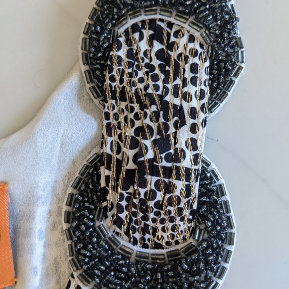 TORY BURCH • Stunning Metallic Silk Leaves Dress 🌱 - Picture 9 of 11